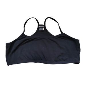 Torrid black cotton sports bra